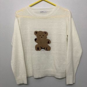 NWOT Aster Teddy Bear Girls Sweater Sz Small